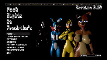 Fredrika's sensual massage leads to intense BDSM and handjob in FNAF game