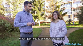 A Spanish beauty gives a blowjob and has sex in public while her husband is away